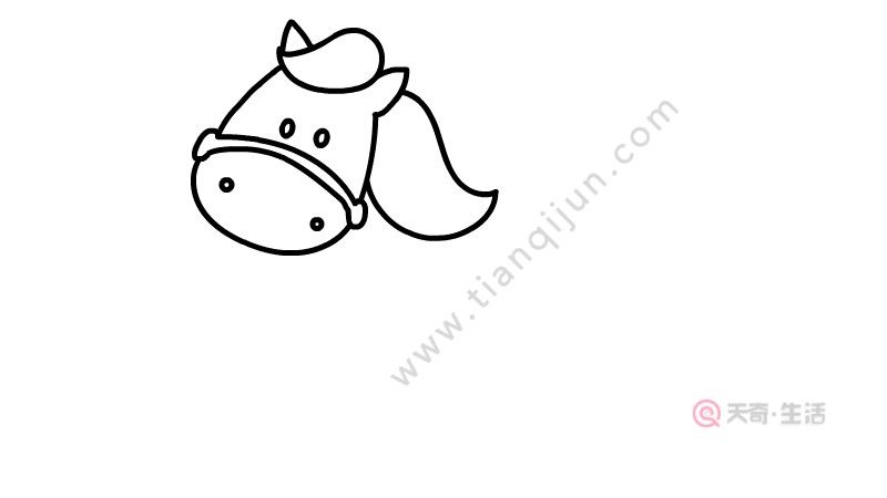 兒童木馬簡(jiǎn)筆畫(huà)教程